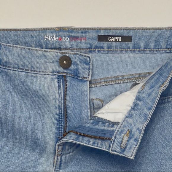 Style & Co. Light Blue Capris - Picture 3 of 8